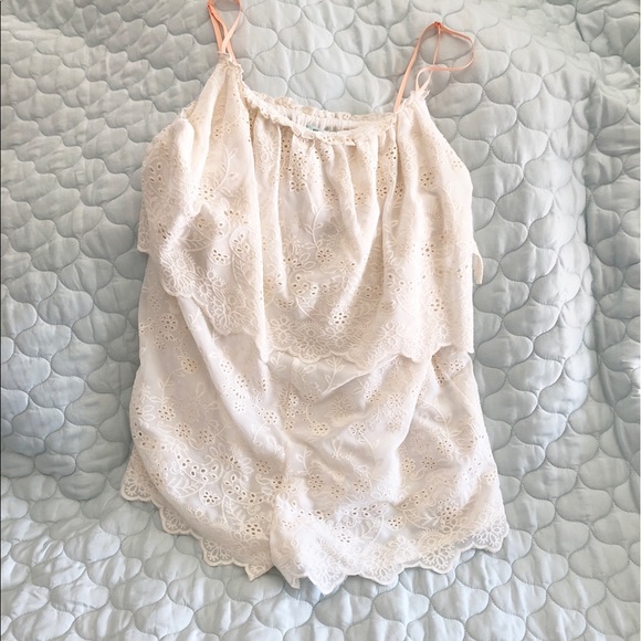 Kimchi Blue Ivory Lace Romper - Picture 2 of 5